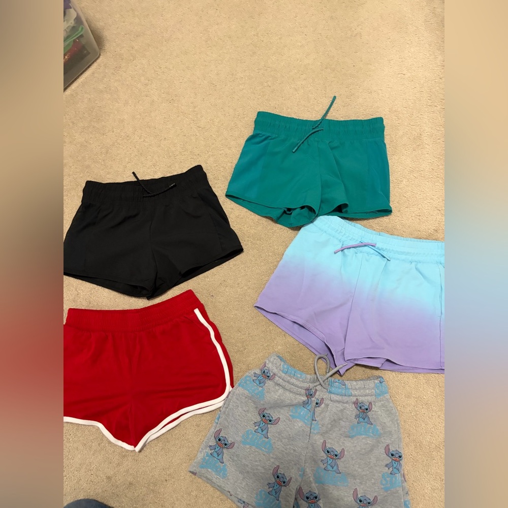 Girls' lot of 5 Assorted Shorts - Multi Color Pack